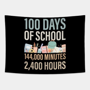 100 Days of School, Minutes and Hours Tapestry