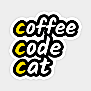 COFFEE CODE CAT Magnet