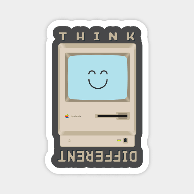 Macintosh retro computer Magnet by mad_artist