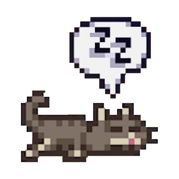 Stardew Valley Sleeping Cat Sploot by r9440