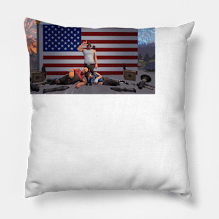 SUPER SFM POSTER OF AMERICAN PATRIOTISM Pillow