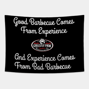 Good BBQ Bad BBQ Tee Shirt Tapestry