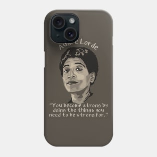 Audre Lorde Portrait and Quote Phone Case