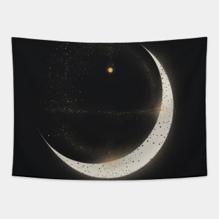 Galaxy Moon Tapestry