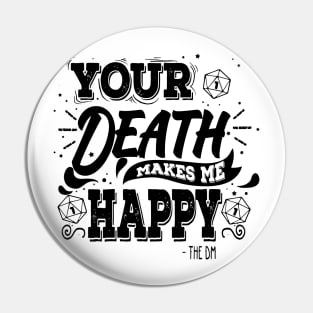 Pen and paper death wish Pin