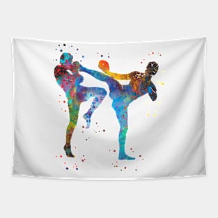 Man muay thai boxing Tapestry