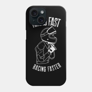 Riding Fast Racing Faster Motorcycle Racing Motorbike Rider Phone Case