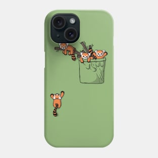 Pocket Red Panda Bears Phone Case