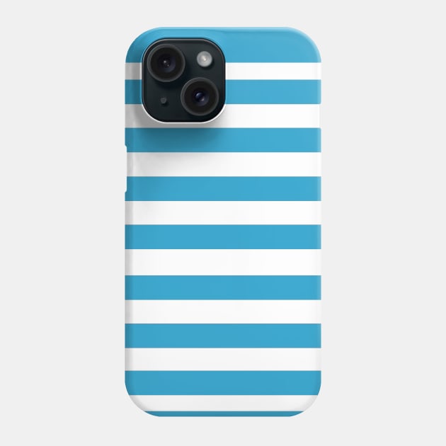 Black with blue and white stripes Phone Case by erichristy