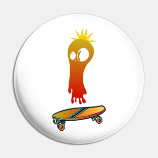 spooky skater Pin