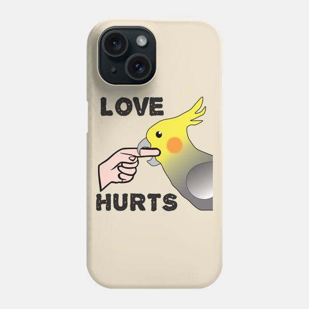 Love Hurts - Cockatiel Male Phone Case by Einstein Parrot