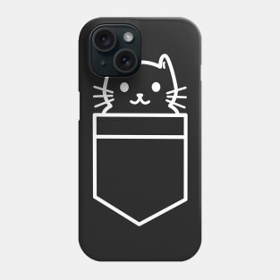 Cute cat in a pocket is so kawaii Phone Case