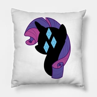 Rarity Silhouette Pillow