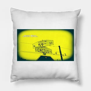 59th Street & Cactus Road, Phoenix, Arizona by Mistah Wilson Pillow