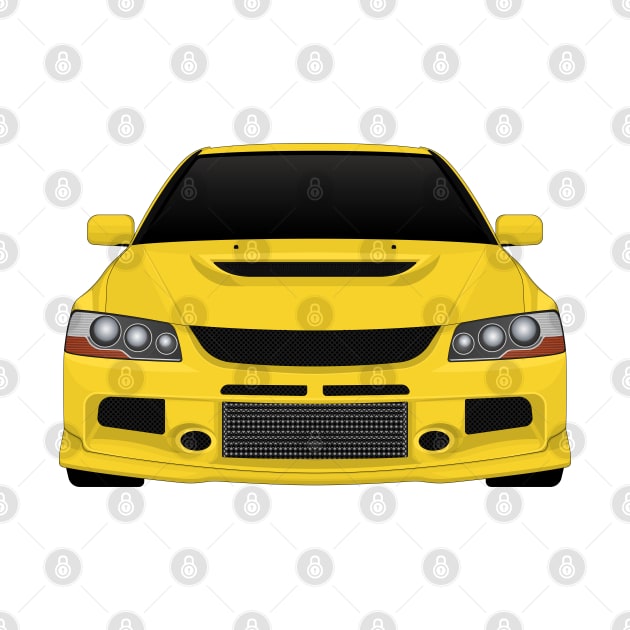 Evo IX Yellow by VENZ0LIC