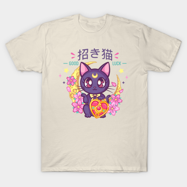 Lucky Cat Luna - Sailor Moon - T-Shirt