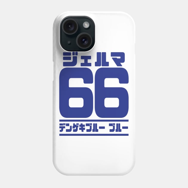 Germa 66, Dengeki Blue Japanese Phone Case by Xieghu