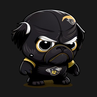 French Bulldog (Pug) as football player seven T-Shirt