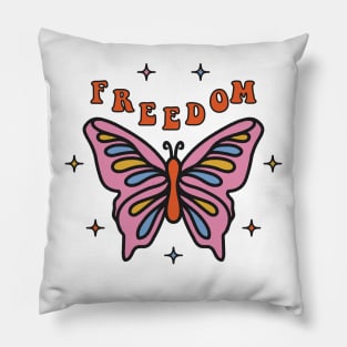 freedom butterfly Pillow