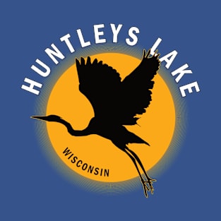 Huntleys Lake in Wisconsin Heron Sunrise T-Shirt