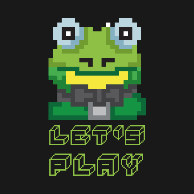 Let's Play Frog Pixel Kröte Game Gift by melostore