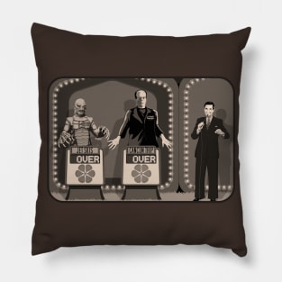 Double Over (Sepia) (Universal Monsters/Price is Right) Pillow