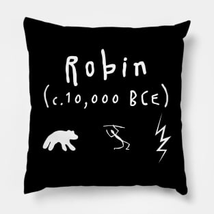 Robin - Ghosts - white Pillow