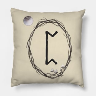 Perthro Elder Futhark Viking Rune Pillow