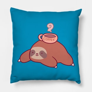 Sloth and Coffee Pillow