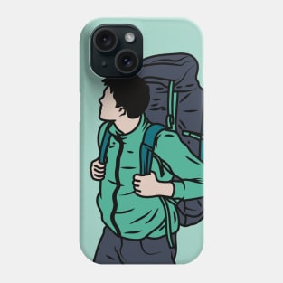 Backpacker Cartoon Phone Case