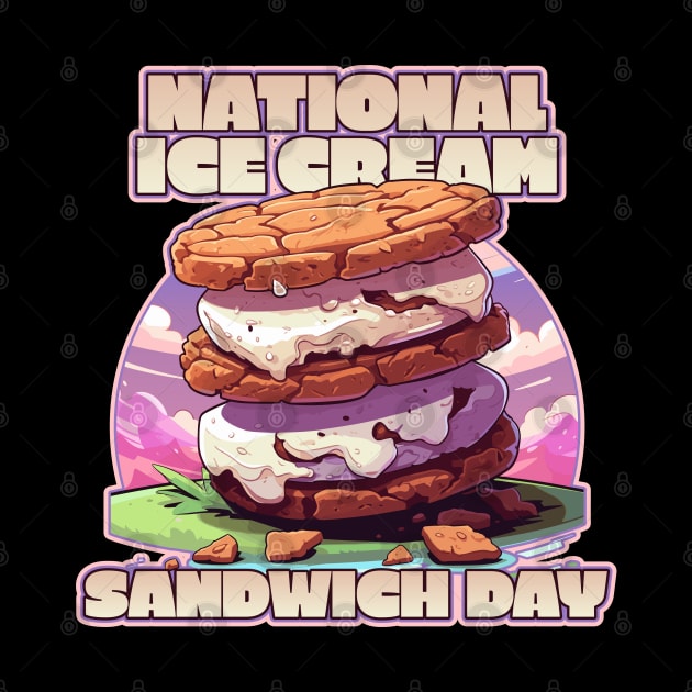 Nation Ice Cream Sandwich Day Ice Cream Lover Design by DanielLiamGill