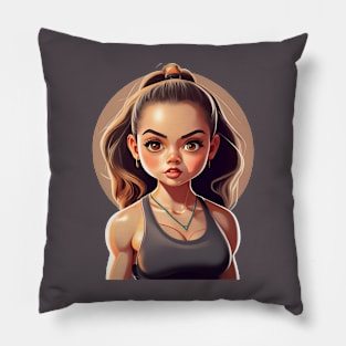 sport girl Pillow