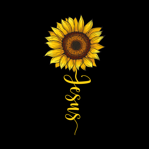 Jesus Christian Sunflower - Flower Gardening Gift Pastors Wife ...