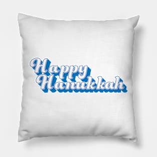 Vintage Happy Hanukkah T-Shirt Pillow