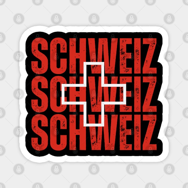 Switzerland flag, swiss flag Magnet by eka123