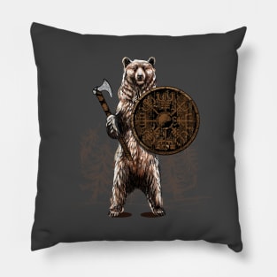 Viking Bear Warrior Odin Berserker Vikings Norse Mythology Pillow