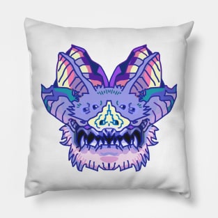 YE OLD BAT Bad pastel Pillow