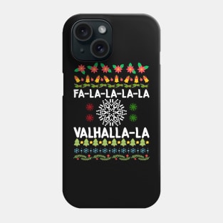 Fa-La-La-La Valhalla-La Viking God Ugly Christmas Phone Case