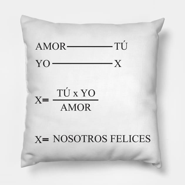 Fórmula del amor Pillow by ANDREARODMA