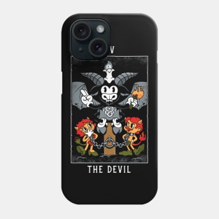 The Devil - Mystical Medleys - Vintage Rubber Hose Cartoon Tarot Phone Case