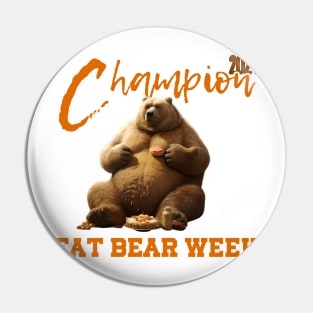 fat bear Pin