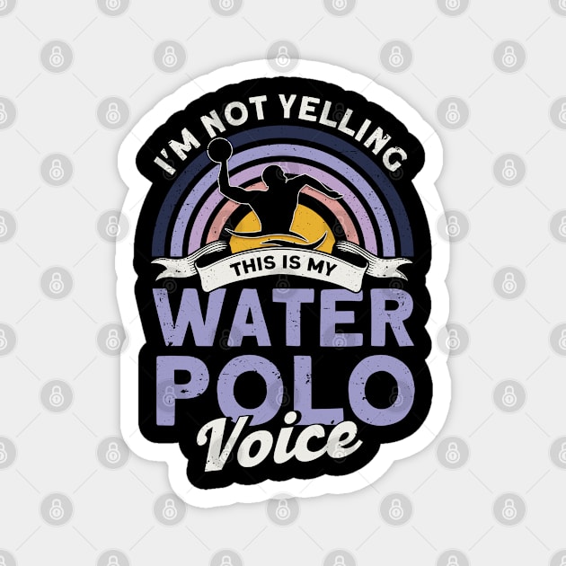 Training Player Water Polo Magnet by Toeffishirts