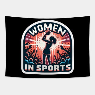 Women in Sports - Female Basketball Athlete Tapestry