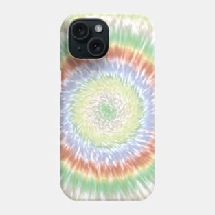 Colorful Pastel Hippie Tie Dye in Blue, Green and Brown Phone Case