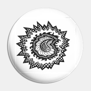 Light Paisley Pin