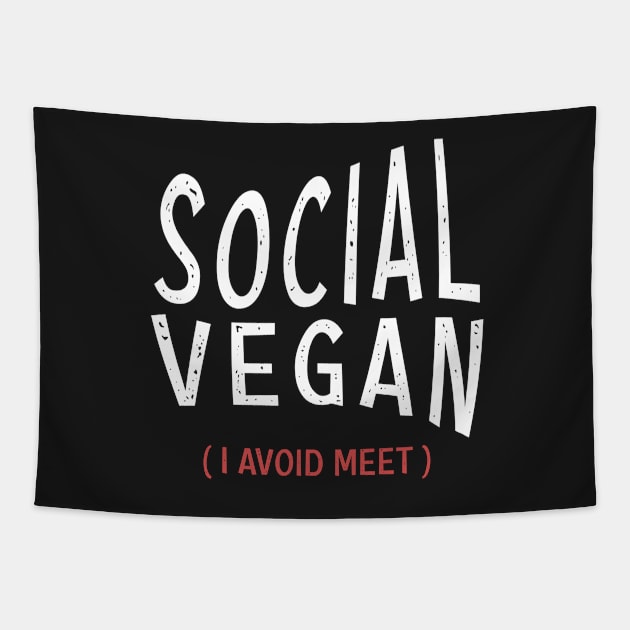 Social Vegan Tapestry by SOF1AF