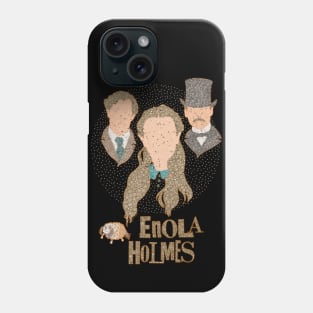 Enola Holmes Characters Minimalist Portraits Circle Design Phone Case