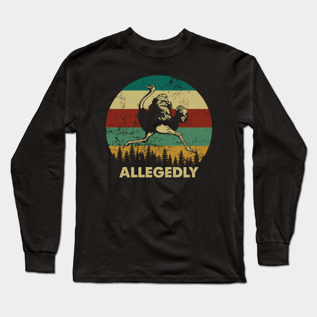 Retro Vintage Allegedly - Retro Vintage Allegedly - Long Sleeve T-Shirt ...