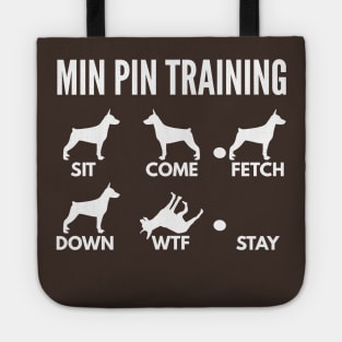 Min Pin Training Miniature Pinscher Dog Tricks Tote