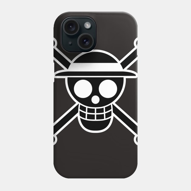 Straw Hat Pirates Jolly Roger Phone Case by onepiecechibiproject